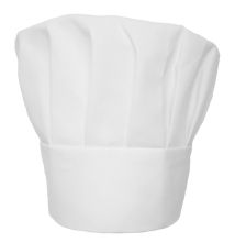 White Cotton Adjustable Chefs Toque Hat